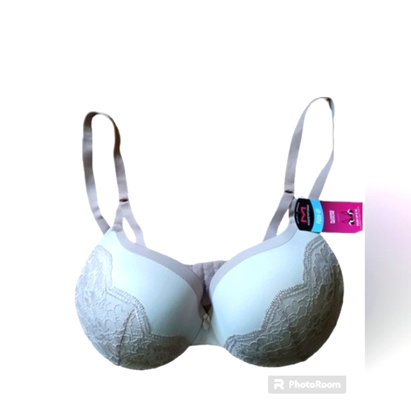 Maidenform Push Up Padded Bra with Lace Trim NWT - Picture 1 of 2